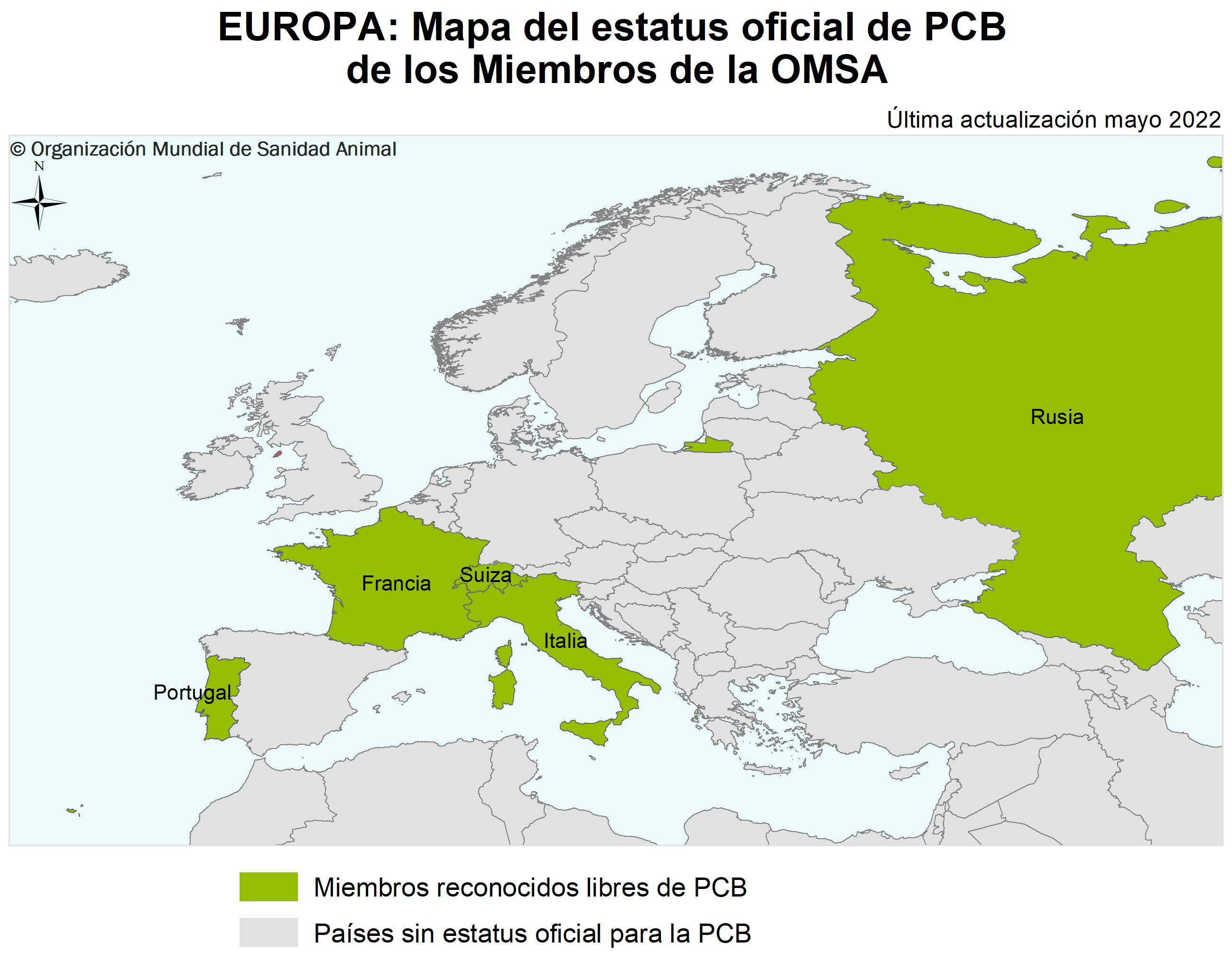 Mapa Europa PCB OMSA