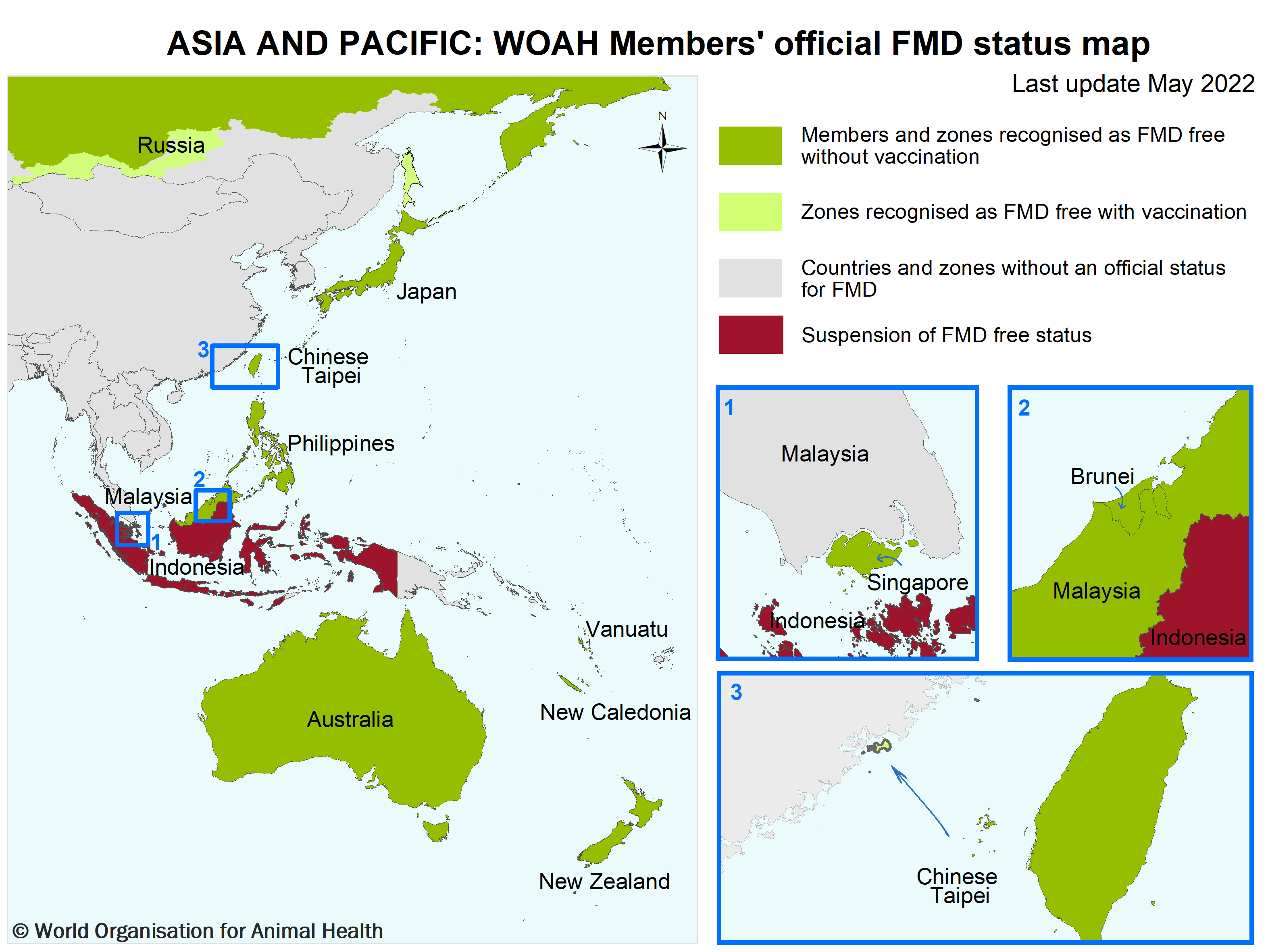FMD Asia Map