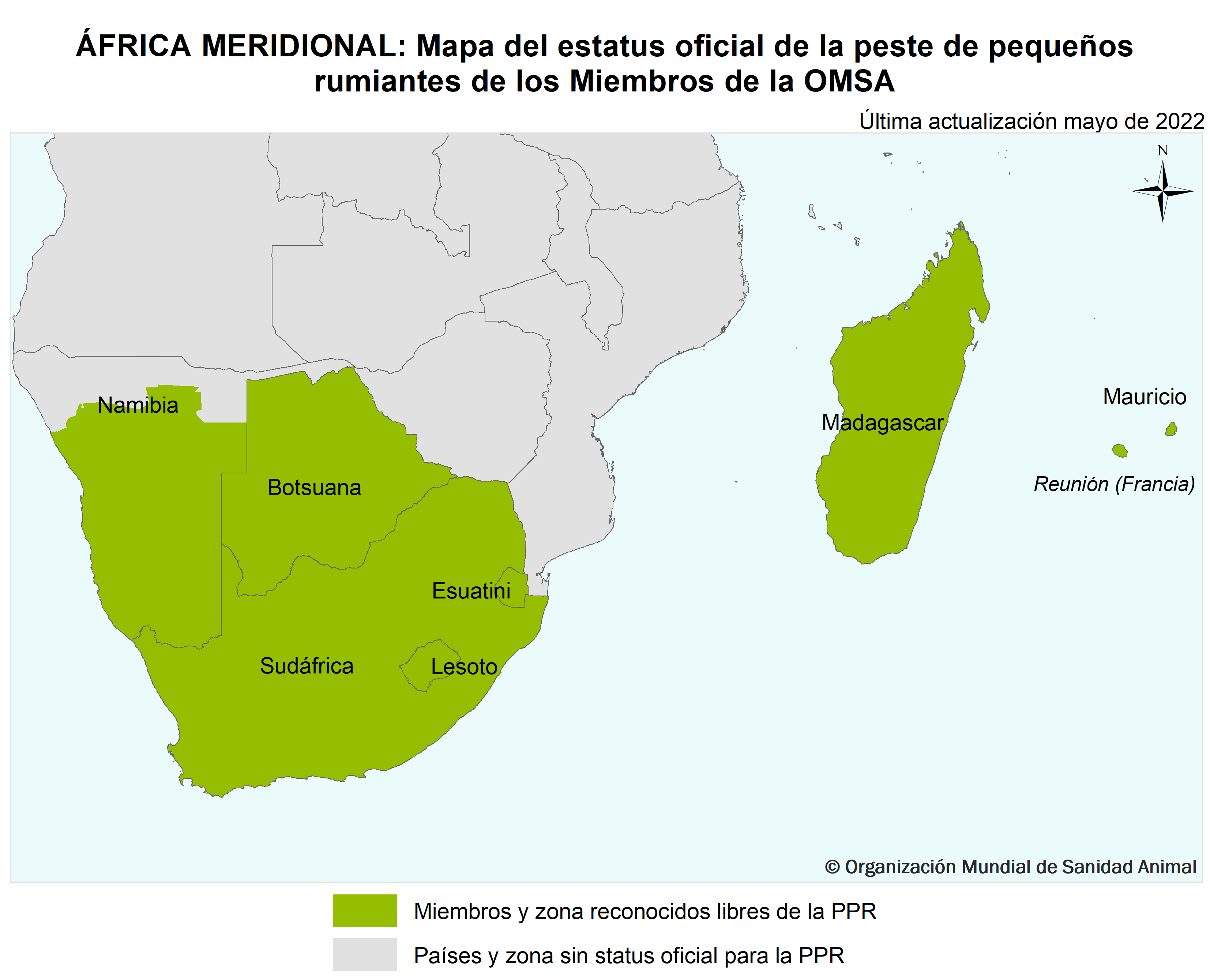 Mapa sudafrica PPR OMSA