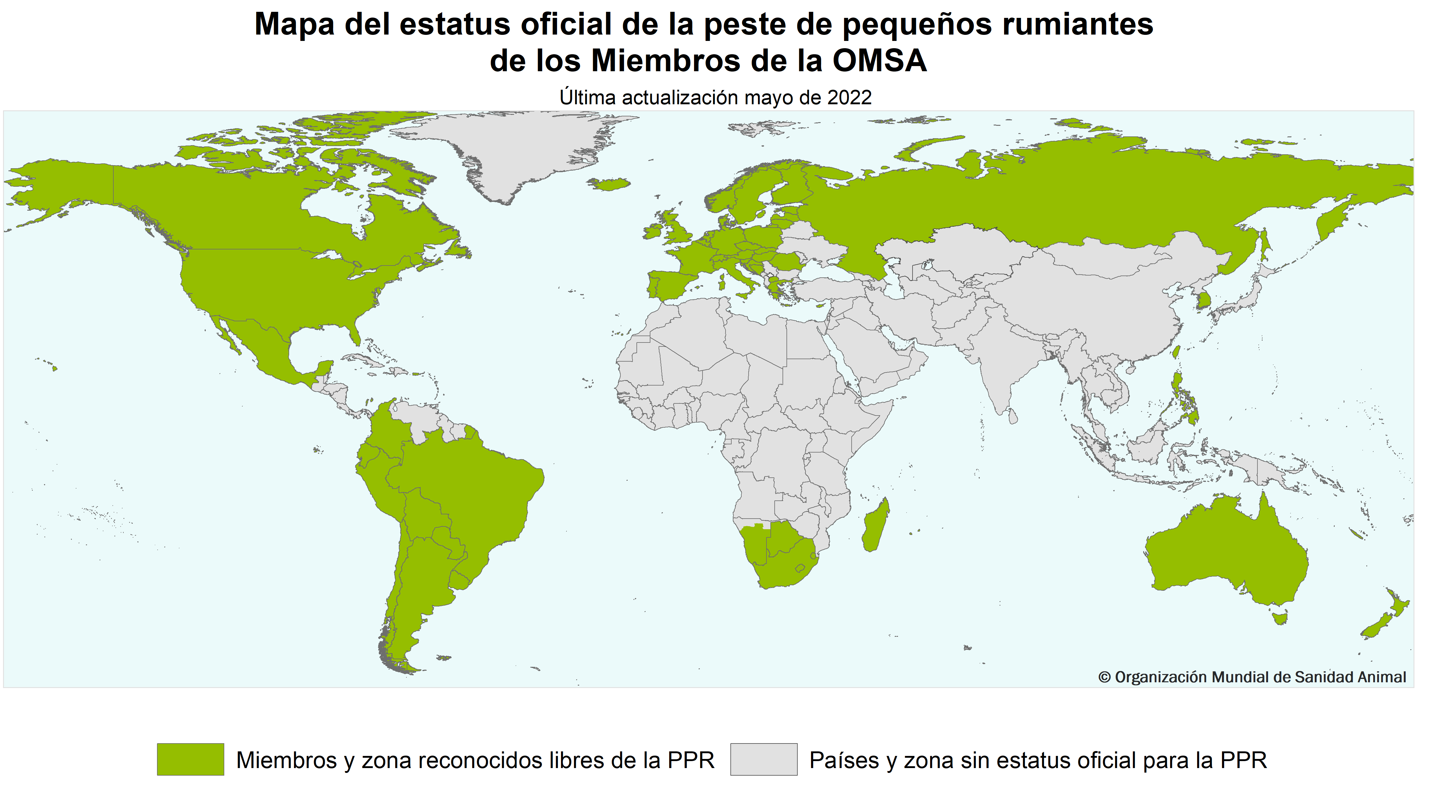 Mapa PPR Mundial