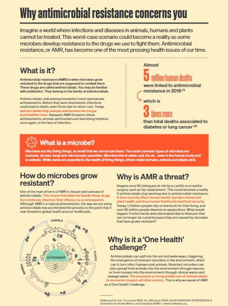 AMR factsheet: Why antimicrobial resistance concerns you